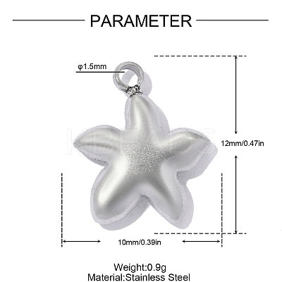 304 Stainless Steel Pendants STAS-OY019-48P-1