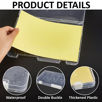 Transparent Plastic Packaging Boxes with Hinged Lid AJEW-WH20060-90B-1