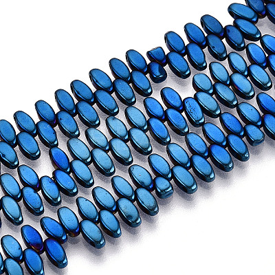 Electroplated Synthetic Non-magnetic Hematite Beads Strands G-T139-65E-1