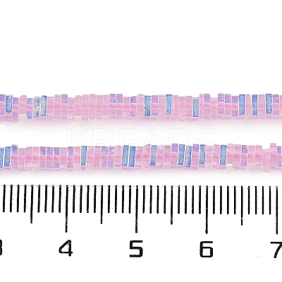 Electroplate Glass Beads Strands GLAA-B023-01A-11-1