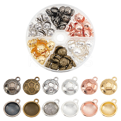 180Pcs 6 Colors Alloy Charms PALLOY-PH0002-13-1