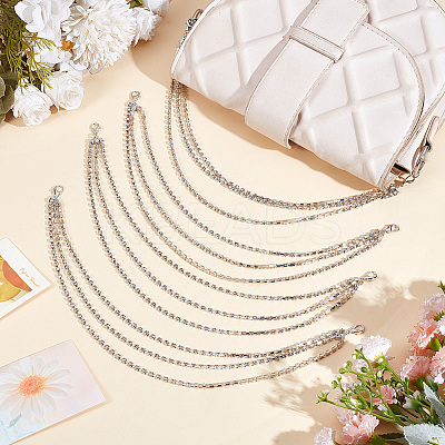 Iron Rhinestone Boot Strap Chains AJEW-WH20042-37-1