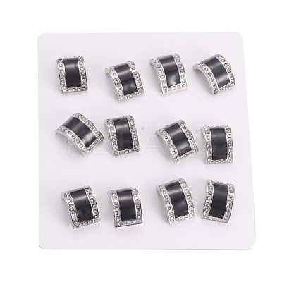 304 Stainless Steel Enamel  Stud Earrings EJEW-F234-24P-1