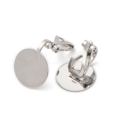 Brass Screw Clip Earring Converter KK-S533-01P-1