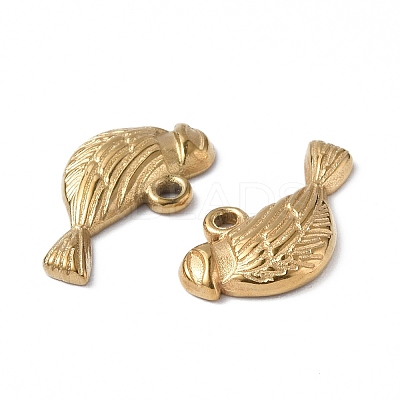 Ion Plating(IP) 304 Stainless Steel Charms STAS-C066-01G-1
