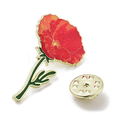 Flower Series Zinc Alloy Enamel Pin JEWB-D069-03A-1