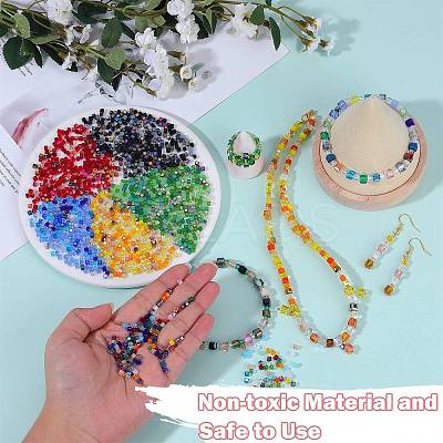 2 Bags Imitation Artificial Crystal Glass Beads GLAA-SZ0001-95A-05-1