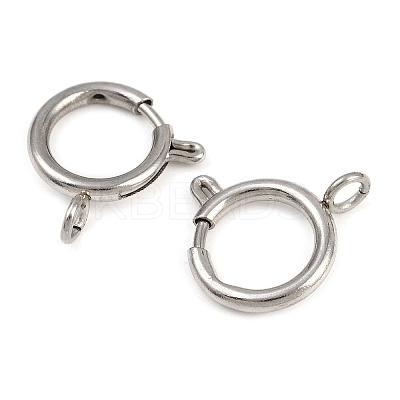 304 Stainless Steel Spring Ring Clasps LS-STAS-B095-05G-P-1