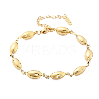 304 Stainless Steel Link Chain Bracelets for Women BJEW-U021-08G-06-1