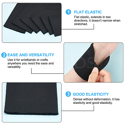 Polyester Ribbing Fabrics DIY-WH0578-09-1