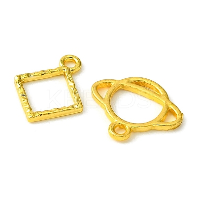 32Pcs 8 Styles Zinc Alloy Open Back Bezel Pendants PALLOY-FS0001-02-1