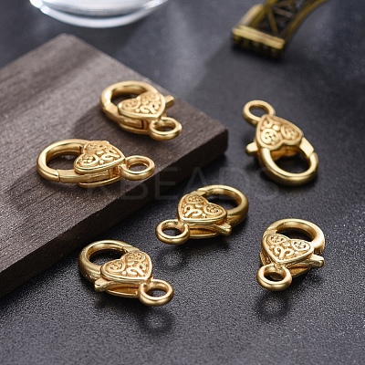 Tibetan Style Alloy Lobster Claw Clasps X-LF014Y-MG-NR-1