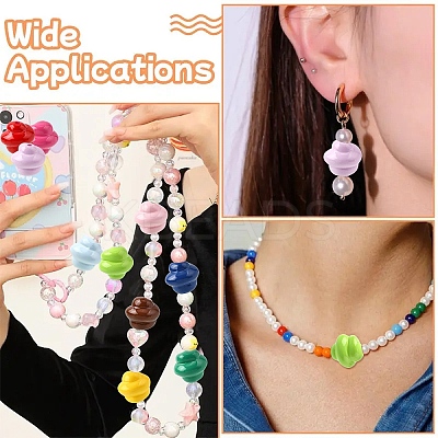 30Pcs Opaque Acrylic Beads OACR-YW0003-87A-1