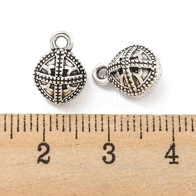 Tibetan Style Alloy Charms FIND-M011-08AS-1