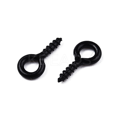 Spray Painted Iron Screw Eye Pin Peg Bails IFIN-N010-002B-01-1