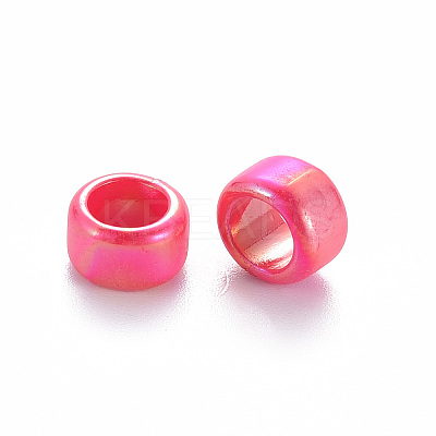 Opaque Acrylic European Beads X-TACR-S153-41I-1