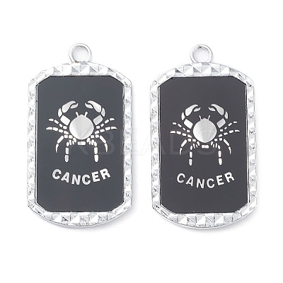 Alloy Twelve Constellations Series Big Pendants PALLOY-O107-01P-01-1