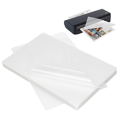 100Pcs Plastic Laminating Pouch Film Photo Protecting Sheets AJEW-WH0606-55B-1