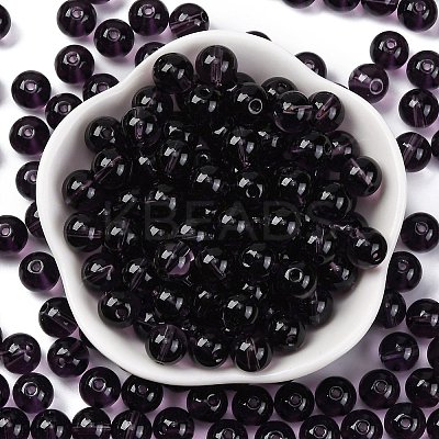 Transparent Colours Glass Seed Beads SEED-Z004-T8MM-04-1
