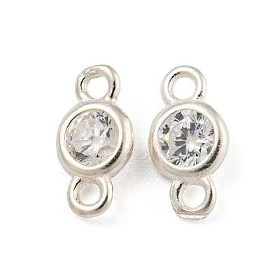 925 Sterling Silver Connector Charms STER-C007-07A-S-1