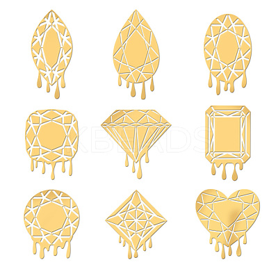 Nickel Decoration Stickers DIY-WH0450-092-1