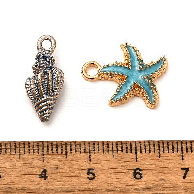 60Pcs 15 Style Alloy Enamel Pendants ENAM-PH0002-28-1