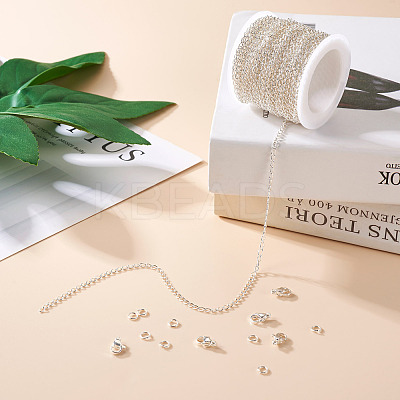 DIY Chain Bracelet Necklace Making Kit DIY-YS0001-43-1