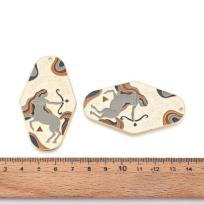 Rack Plating Alloy and Enamel Big Pendants X1-ENAM-T021-29E-1