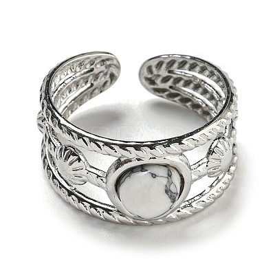 304 Stainless Steel Open Cuff Rings RJEW-C079-14P-01-1