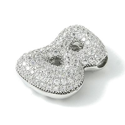 Rack Plating Brass Cubic Zirconia Pendants KK-S378-02P-B-1