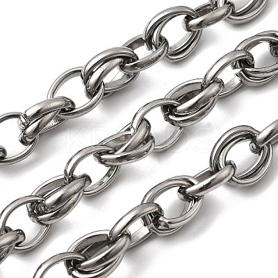 304 Stainless Steel Oval Link Chains CHS-Z007-07P-1