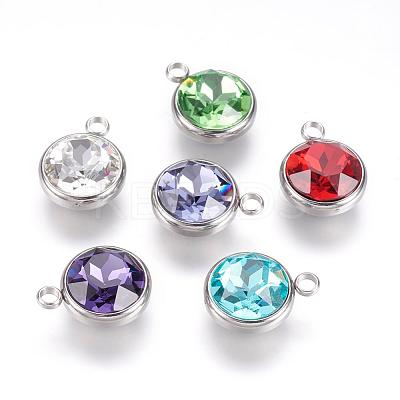K9 Glass Rhinestone Pendants STAS-F123-26-1