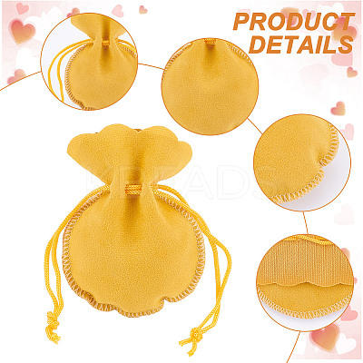 Calabash Velvet Jewelry Storage Drawstring Pouches TP-WH0011-05H-1