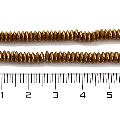 Electroplated Synthetic Non-magnetic Hematite Beads Strands G-P545-A01-01H-1