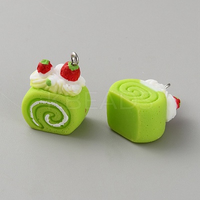 Opaque Resin Pendants RESI-CJC0028-05P-05-1