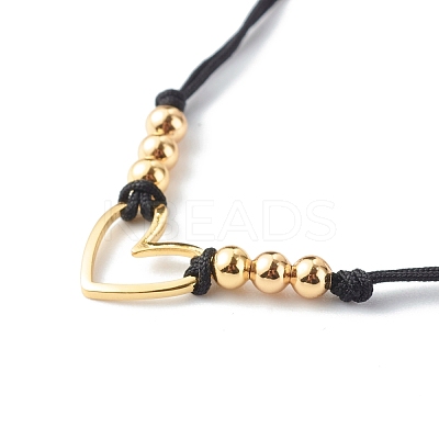 Adjustable Nylon Thread Braided Bead Bracelets BJEW-JB06437-1