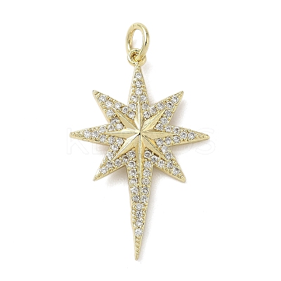 Brass Micro Pave Cubic Zirconia Pendants LS-KK-L248-07G-01-1