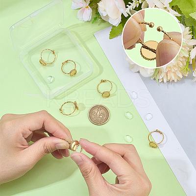 DIY Oval Finger Ring Making Kits DIY-ME0002-68G-1