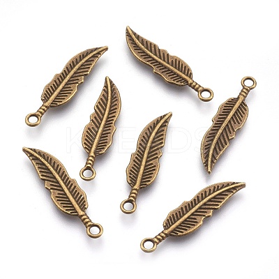 Tibetan Style Alloy Pendants TIBEP-1397-AB-FF-1
