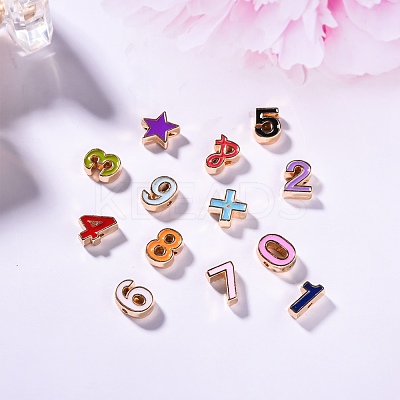Alloy Enamel Beads ENAM-R055-03-RS-1