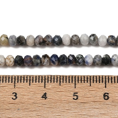 Natural Blue Spot Jasper Beads Strands G-D347-B06-1
