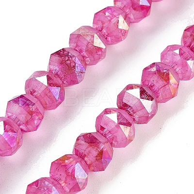 Baking Paint Glass Beads Strands GLAA-H032-05-05-1