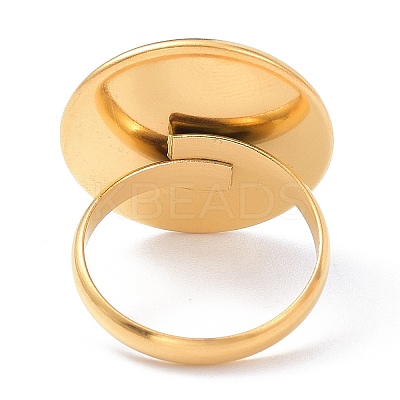 Ion Plating(IP) 304 Stainless Steel Finger Rings Components LS-STAS-P291-02F-G-1