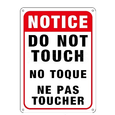 UV Protected & Waterproof Aluminum Warning Signs X-AJEW-WH0111-A15-1