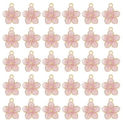 60Pcs Alloy Enamel Pendants ENAM-FH0001-86-1