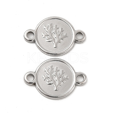 Tarnish Resistant 304 Stainless Steel Connector Charms STAS-B032-40P-1