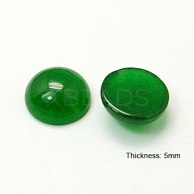 Natural White Jade Cabochons G-C108-12mm-7-1