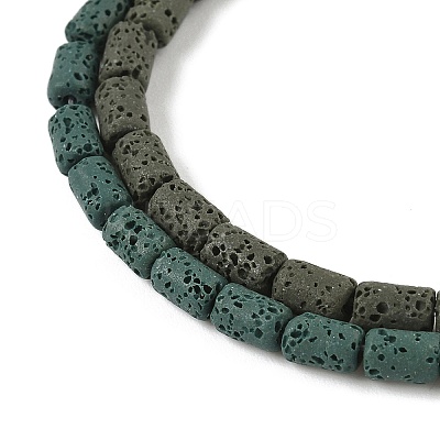 Handmade Porcelain Imitation Lava Rock Beads Strands PORC-P032-04M-1
