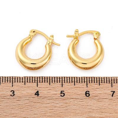 Chunky Huggie Hoop Earrings for Women X-EJEW-A064-11G-RS-1