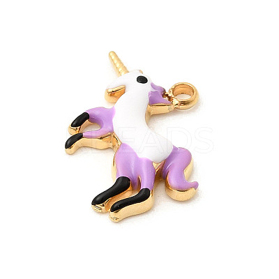 304 Stainless Steel Enamel Pendants STAS-P431-20G-1